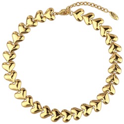 Колье Сердцеедка (покрытие золото) 36-42см, Есть комплект