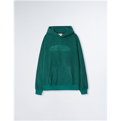 Hooded Sweatshirt, Men, Dark Green
