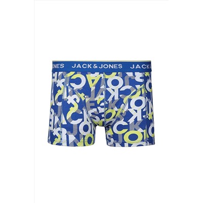 Jack & Jones Erkek 3'lü Karışık Boxer Paketi - Logo