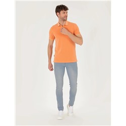 Turuncu Slim Fit Polo Yaka Tişört