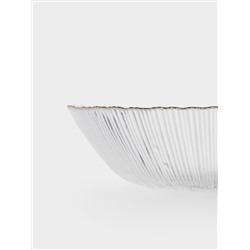 Блюдо глубокое, 17x5 см, стекло, с золотистым кантом, Wengen