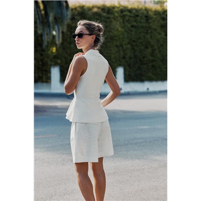 PEPLUM KNIT VEST TO