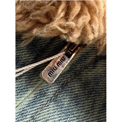 Джинсовая теплая куртка   Mi*u Mi*u 🩷