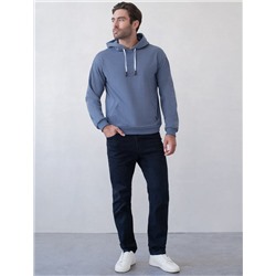 Худи из эластичного футера трехнитки с эффектом меланж