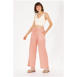 Kadın Fuşya Loose Relax Fit Pantolon