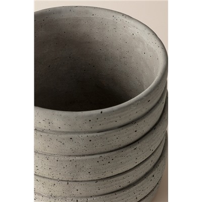 Ella Saksı - Soft Gri - 17 cm