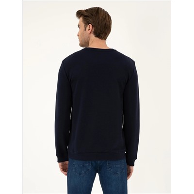 Lacivert Regular Fit Sweatshirt