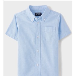 Kids Uniform Oxford Button Down Shirt - white BIG KID