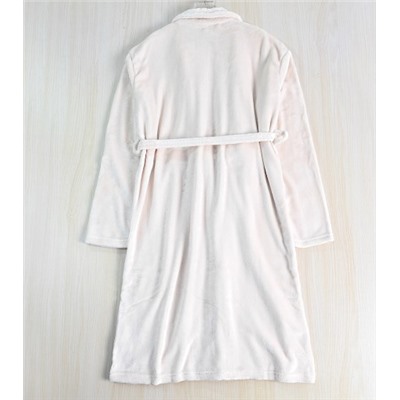 Зимний мягкий, приятный для кожи, двухсторонний флисовый теплый домашний халат