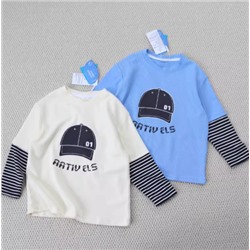 Лонгслив для мальчиков 4-15 лет