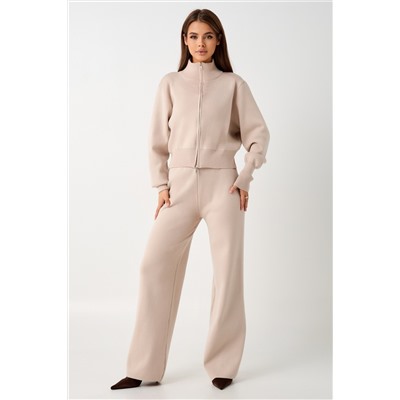 Костюм вязаный теплый с брюками и кофтой #1