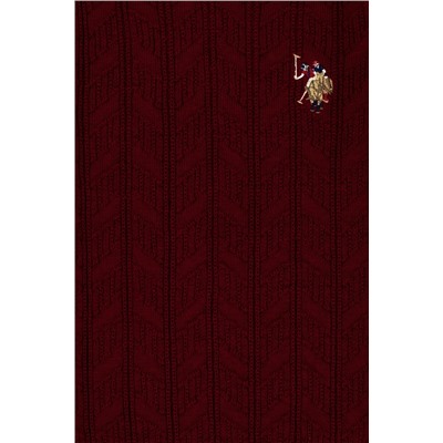 Erkek Çocuk Bordo Basic Bisiklet Yaka Kazak