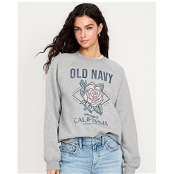 Vintage Crew-Neck Logo-Graphic Sweatshirt
