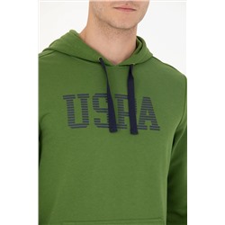 Erkek Yeşil Basic Sweatshirt