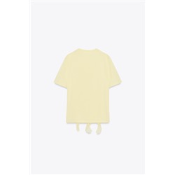 T-SHIRT WITH FRONT RUFFLES