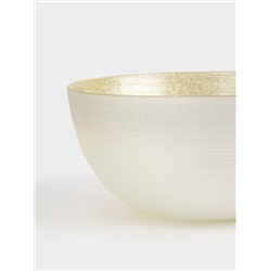 Салатник, 24х11 см, 1,7 л, стекло, молочный/шампань, Marbella