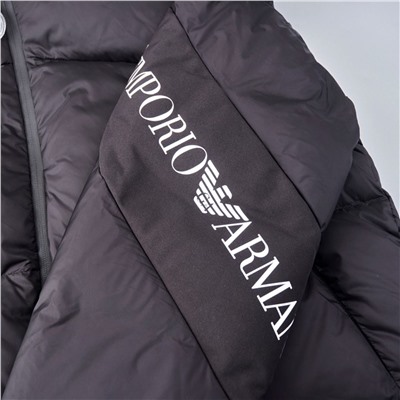 Мужская плотная куртка-пуховик с капюшоном EMPORIO ARMAN*I