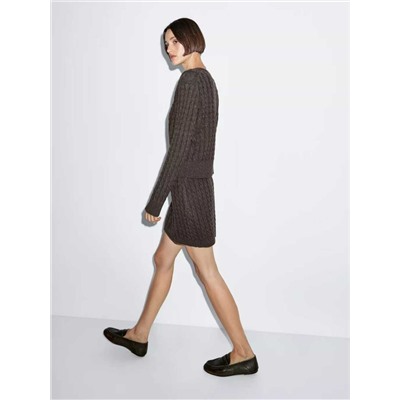 Женский вязаный костюм пуловер и юбка МАССИМО Д