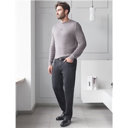 Джинсы утепленные прямые из эластичного денима с мягким флисом