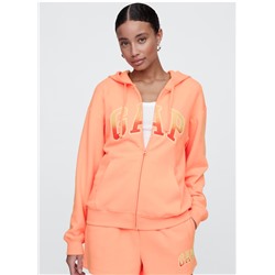 Relaxed Gap Logo Zip Hoodie