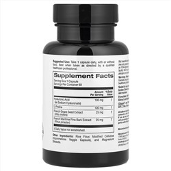 California Gold Nutrition, Hyaluronic Acid Complex with L-Proline, French Grape Seed and French Maritime Pine Bark Extract, 60 Veggie Capsules