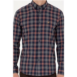 Erkek Lacivert Uzun Kollu Gömlek