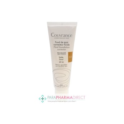 Avène Couvrance Fond de Teint Correcteur Fluide 3.0 Sable 30 ml