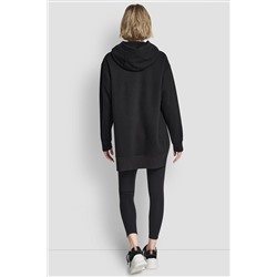 3D VARSITY LOGO OVERSIZED TUNIC HOODIE