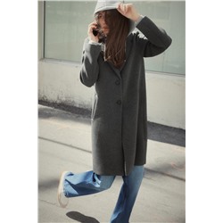 CONTRAST HOODED COAT