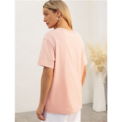 Футболка из фактурного полотна из 100% хлопка