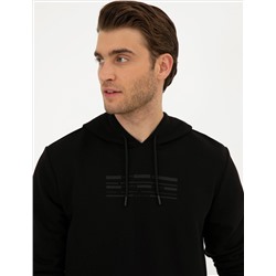 Siyah Regular Fit Sweatshirt