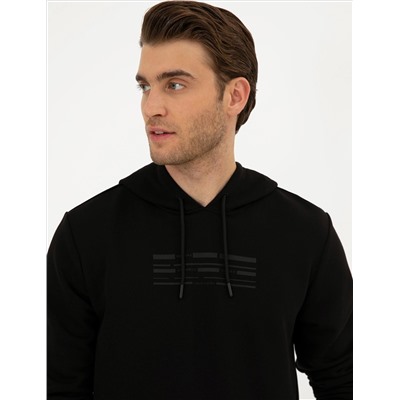 Siyah Regular Fit Sweatshirt