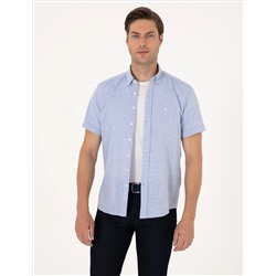 Mavi Regular Fit Kısa Kollu Gömlek