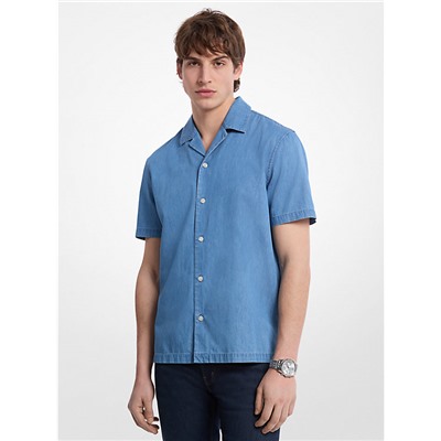 Michael Kors Outlet Denim Camp Shirt