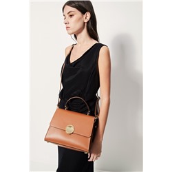 Bolso de piel Clau Camel