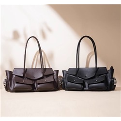 Новая вместительная сумка из натуральной кожи