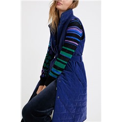 Chaleco largo acolchado