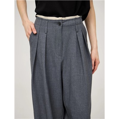 Серые брюки "Необработанный срез"