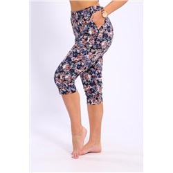 Бриджи женские с цветочным узором Бр-2