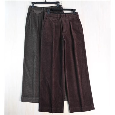 Плотные хлопковые брюки с прямой посадкой