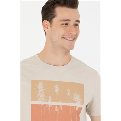 Erkek Taş Bisiklet Yaka Tişört