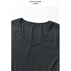 Женская короткая футболка со сборкой по бокам из смесового тенселя МО*КО