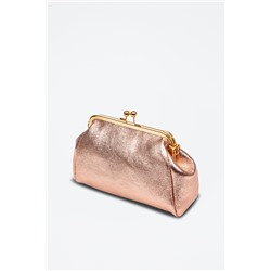 Bandolera de piel Ambivere Rosa dorado - Firenze Artegiani