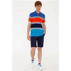 Erkek Saks Polo Yaka Tişört