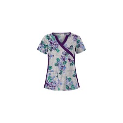 UA Floral Terrace Navy Print Scrub Top