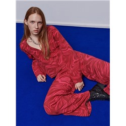 Hose aus Viskose mit Muster