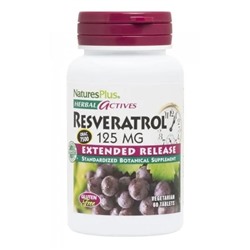 NaturesPlus, Resveratrol смесь премиального качества, 60 капсул