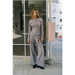 TWILL TROUSERS WITH BUTTONS