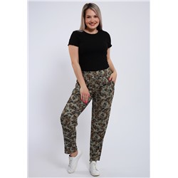 274 Брюки-бананы из штапеля