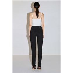 Vaquero slim de tiro alto Negro
